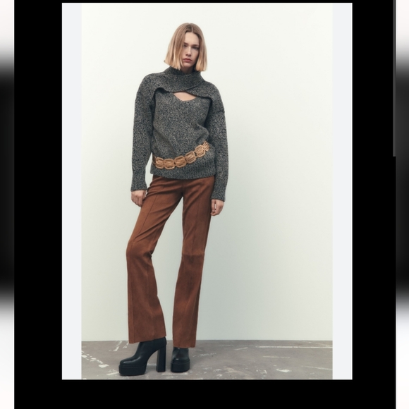 BNWT! Zara cut-out knit sweater - Picture 5 of 10